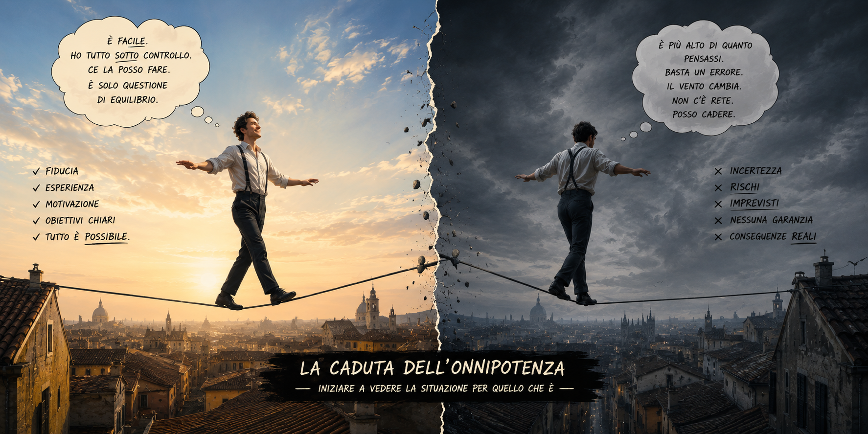 Il giorno in cui scopriamo di non essere onnipotenti
